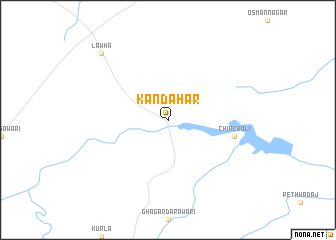 map of Kandahār