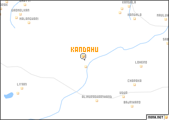 map of Kandāhu