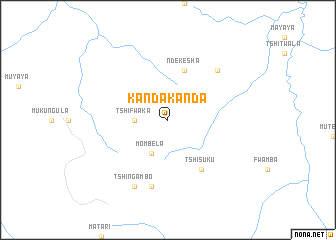 map of Kanda-Kanda