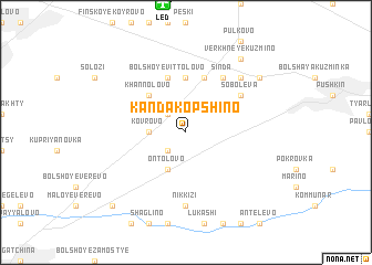 map of Kandakopshino