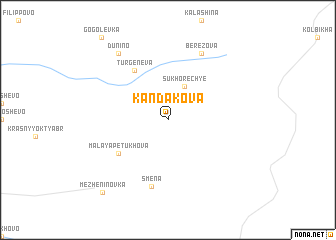 map of Kandakova