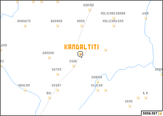 map of Kʼandaltītī