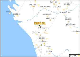 map of Kandāl