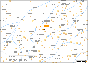 map of Kandal