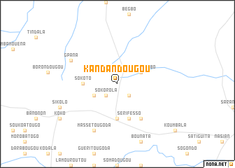 map of Kandandougou