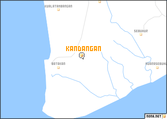 map of Kandangan