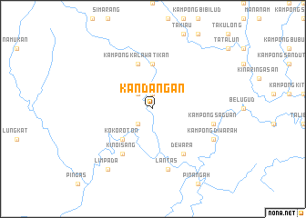 map of Kandangan