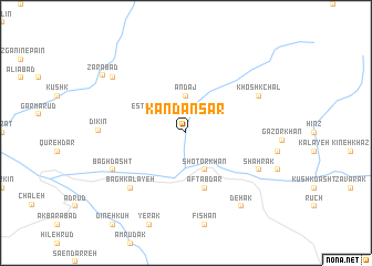 map of Kandān Sar