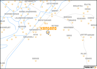 map of Kandāro