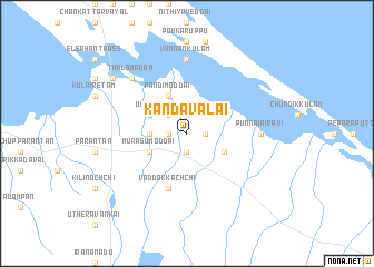 map of Kandavalai