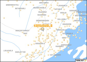 map of Kāndawāla