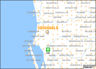 map of Kandawala