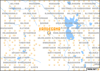 map of Kandegama