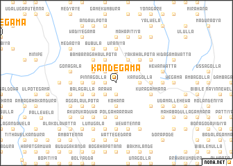 map of Kandegama