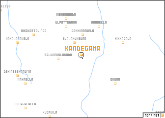 map of Kandegama