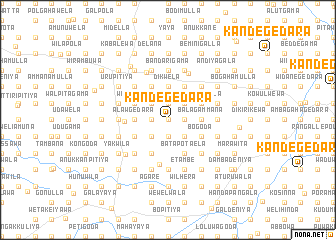 map of Kandegedara