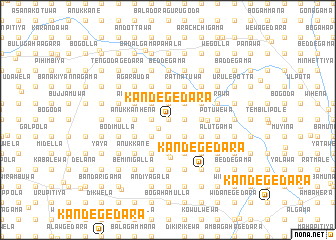 map of Kandegedara