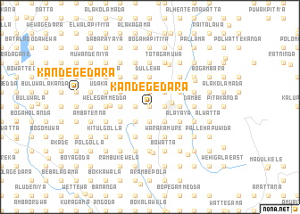 map of Kandegedara