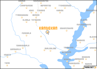 map of Kandékan