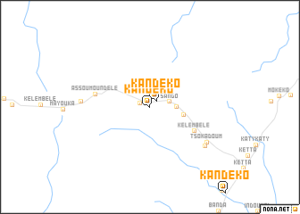 map of Kandéko
