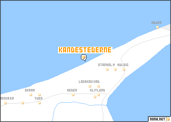 map of Kandestederne