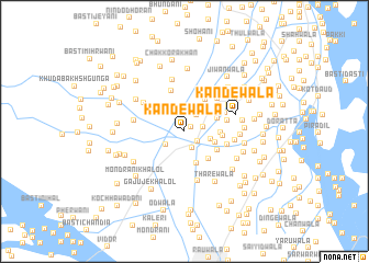 map of Kandewāla