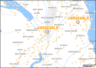 map of Kandewāla