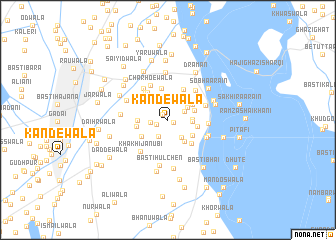 map of Kandewāla