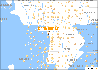 map of Kandewāla