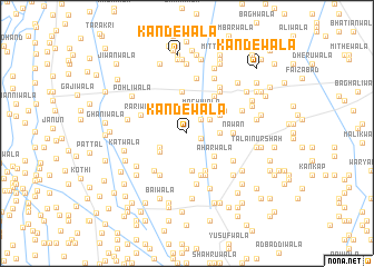 map of Kandewāla