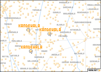 map of Kandewāla