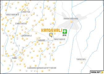 map of Kandewāli