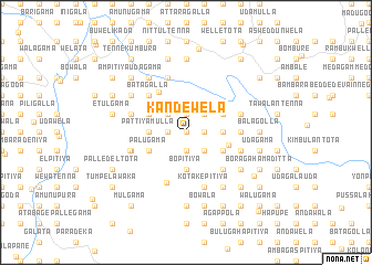 map of Kandewela