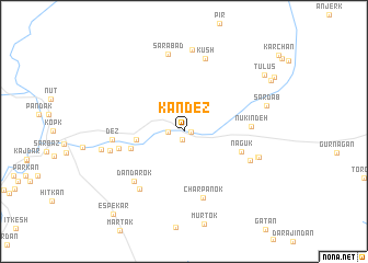map of Kandez