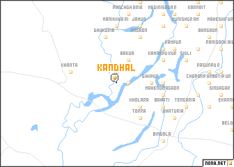 map of Kāndhāl
