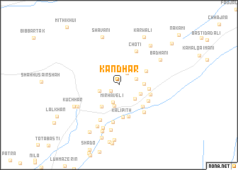 map of Kandhar