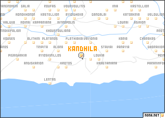 map of Kandhíla
