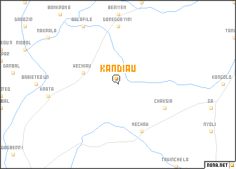 map of Kandiau