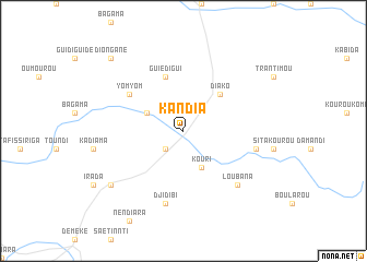 map of Kandia