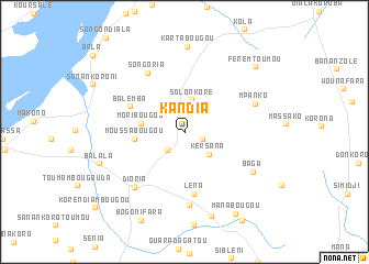 map of Kandia