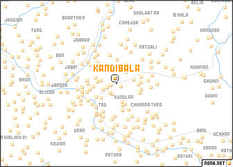 map of Kandi Bāla