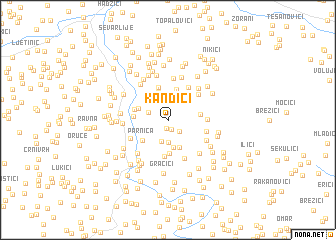 map of Kandići