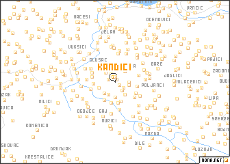 map of Kandići