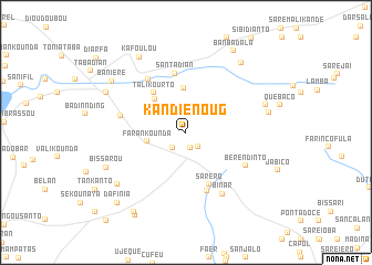 map of Kandiénoug