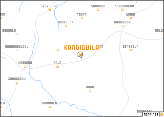 map of Kandiguila