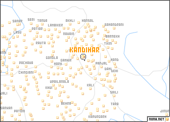 map of Kandihār