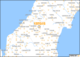 map of Kandiis