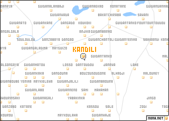 map of Kandili