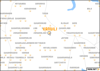 map of Kandili