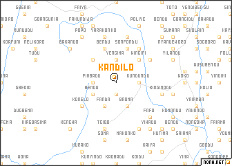 map of Kandilo